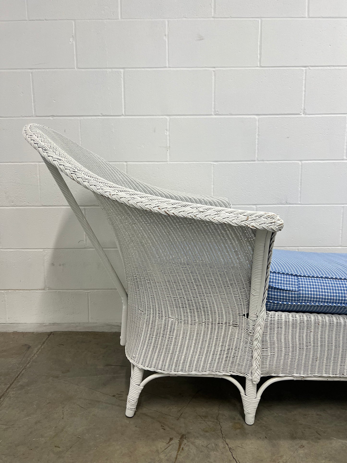 Vintage Wicker Chaise